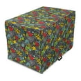 thumbnail image 1 of Autumn Dog Crate Cover, Fox Forest Friends Leaves Dotted Art Floral, Easy to Use Pet Kennel Cover Small Dogs Puppies Kittens, 7 Sizes, Multicolor, by Ambesonne, 1 of 6