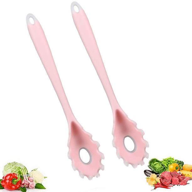 Silicone Pasta Fork, High Heat Resistant to 480°F, Hygienic One Piece
