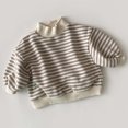 thumbnail image 2 of Daznico Baby Girl Boy Knit Sweater Stripe Sweatshirt Warm Crewneck Long Sleeve Tops for Toddler Kids Pullover,3-6 Months, 2 of 6