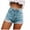 Blue, variant on Zanvin Summer Shorts Clearance, Womens High Waisted Jean Shorts Summer Ultra-Short Denim Shorts Casual Fashion Insert Pockets Sexy Personality Shorts, Blue, M