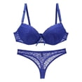 thumbnail image 4 of Bra and Knickers Sets Women Supportive Bra Set Simple Bra and Panty Set Non-wired Bra Set Women's Bra and Panty Sets Matching Bra and Knicker Sets Plus Size Women Bra Set Push up Bra Set, 4 of 6