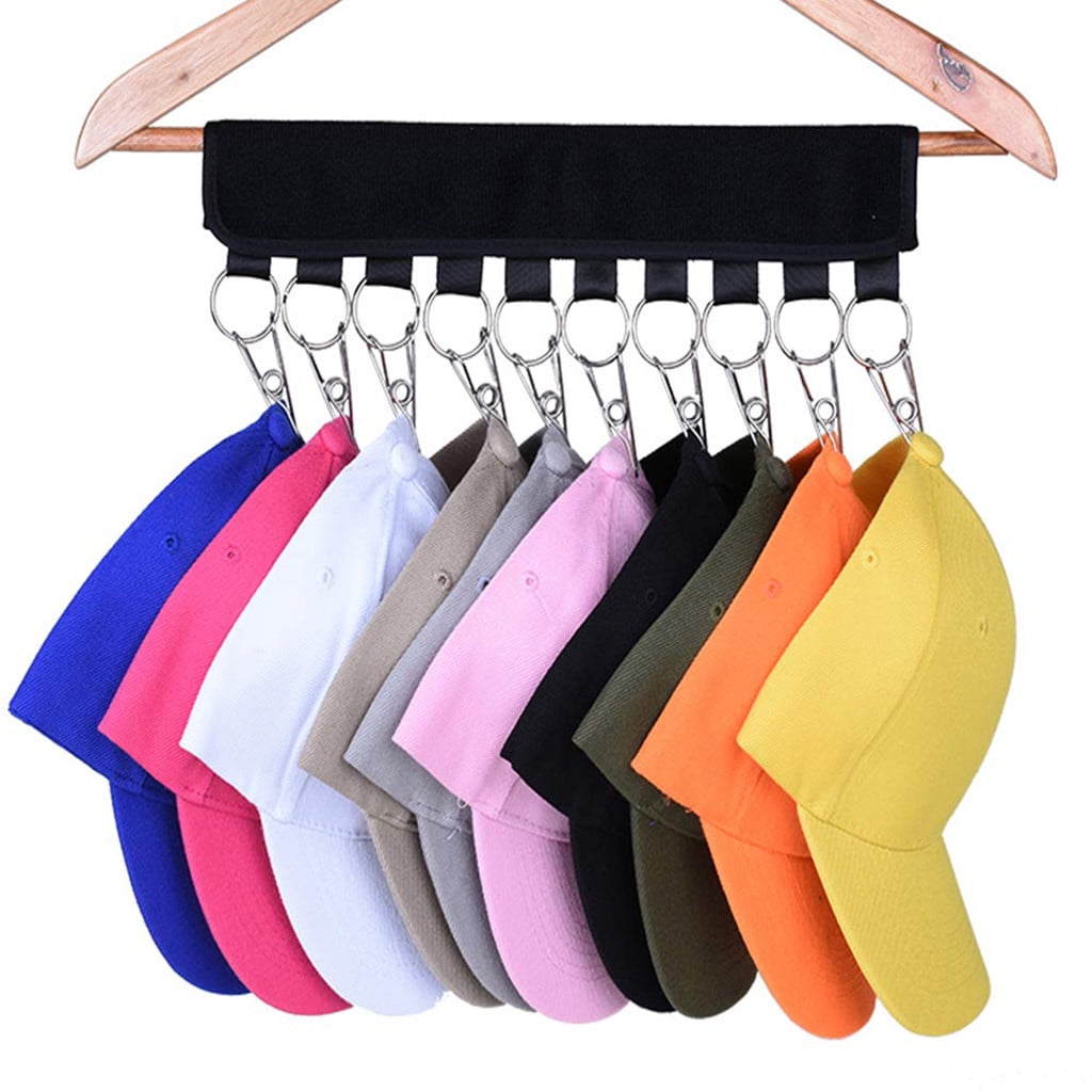 Hat Organizer for Closet Yellow 10 Baseball Cap Holder Keep Your Hats Cleaner Than a Hat Rack LEKUSHA Cap Organizer Hanger Change Your Cloth Hanger to Cap Organizer Hanger 