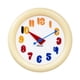 thumbnail image 2 of Reloj de pared nórdico colgante, redondo, moderno, decorativo, silencioso, adorno de reloj artístico para Amarillo colorido, 2 of 9
