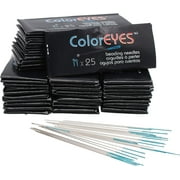 The Beadsmith ColorEYES Beading Needles, Size 11, 1 Bag/1000 Needles, Blue Colored Tip for Easy Identification of Size, Use for Loom Weaving Bead Work, Off-Loom Stitch & Jewelry Making w/Seed Beads