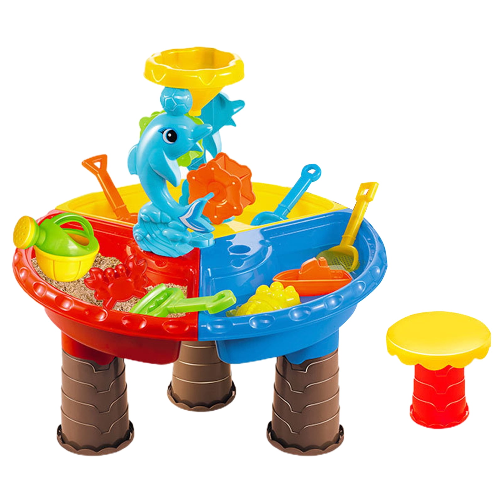 Pnellth 1 Set Beach Sand Table Eyecatching Fine Workmanship Plastic