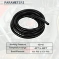 thumbnail image 4 of Unique Bargains 10FT 1/4" 6mm ID 3mm Thickness Silicone Vacuum Tubing Hose for Air and Water, 4 of 8