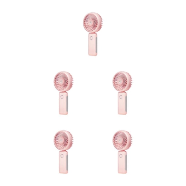Ventilador de mano eléctrico USB recargable Billuyoard mini silencioso rosa