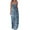 Blue, variant on IROINNID Women's Sundress Boho Printed Hoop Sling Beach Long Maxi Dress With Pockets V-Neck Comfort Waist Dress