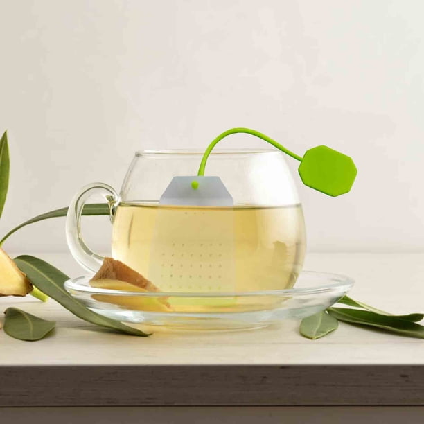 Filtro de té con bolsita de té de gel de sílice Filtro de té con gel de sílice