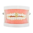 thumbnail image 2 of Unique Bargains 1 Pc Fake Grills Hip Hop Crown Teeth Grillz Gold Tone, 2 of 6