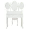 thumbnail image 3 of Foldable 3 Mirrors with 7 Drawers Dressing Table White, 3 of 9