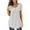 White, variant on Ruched Tunic Tops for Women - Casual Short Sleeve Blouses (Leggings Matching, Spring/Summer Outfits) Green L