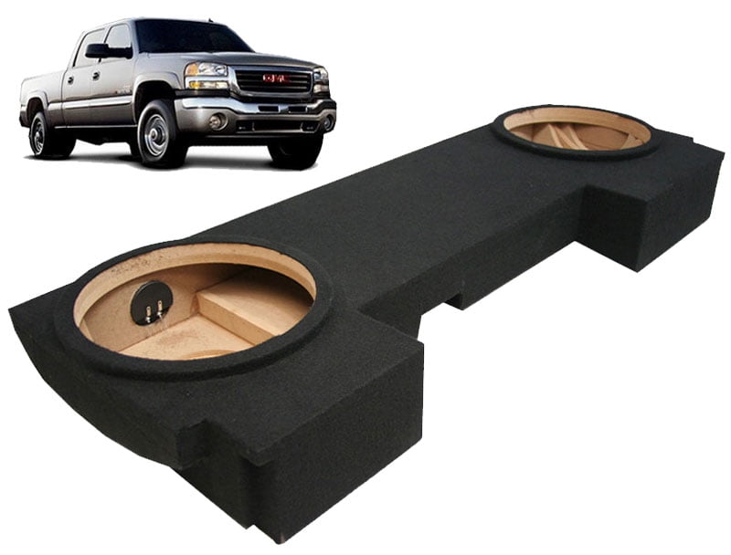 Final 2 Ohm Compatible with 2007-2013 GMC Sierra Ext Cab Truck Alpine Type S S-W12D2 Dual 12 Rhino Coated Sub Box Enclosure New 