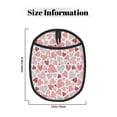 thumbnail image 3 of Naloa Hand Drawn Hearts Silicone Pot Holders, Oven Mitts Heat Resistant Hot Pads, Non Slip Pot Holder for Kitchen Baking and Cooking 9.4 x 7.5 Inches, 3 of 7
