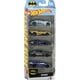 thumbnail image 1 of Set de coches de juguete Hot Wheels Batman, paquete de 5 unidades, 1:64, fundido a presión con Batmo, 1 of 6