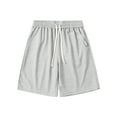 thumbnail image 1 of Mens Cargo Shorts Elastic Waist Shorts Men Gym Shorts for Men Knee Length Bermuda Short Pants with Elastic Waist Drawstring Athletic Workout Lounge Shorts, 1 of 5