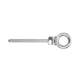 thumbnail image 4 of Acero inoxidable M10 Tornillo de ojo Anillo redondo Portátil Portátil Portátil Tornillos de cables de interior Smooth Tornillos de cables Eigraketly TO001088-00, 4 of 7