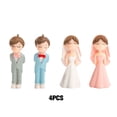 thumbnail image 4 of Becaristey 2a Ensemble de 2 Chiffres de Mariage pour Gâteau Unique Résine Mariée Marié Gâteau Topper Taille PVC Application Multiple 1Set, 4 of 6