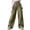 Army Green, variant on Cargo Pants Women High Drawstring Elastic Waisted Athletic Trackpants Casual Wide Leg Outdoor Hiking Pants