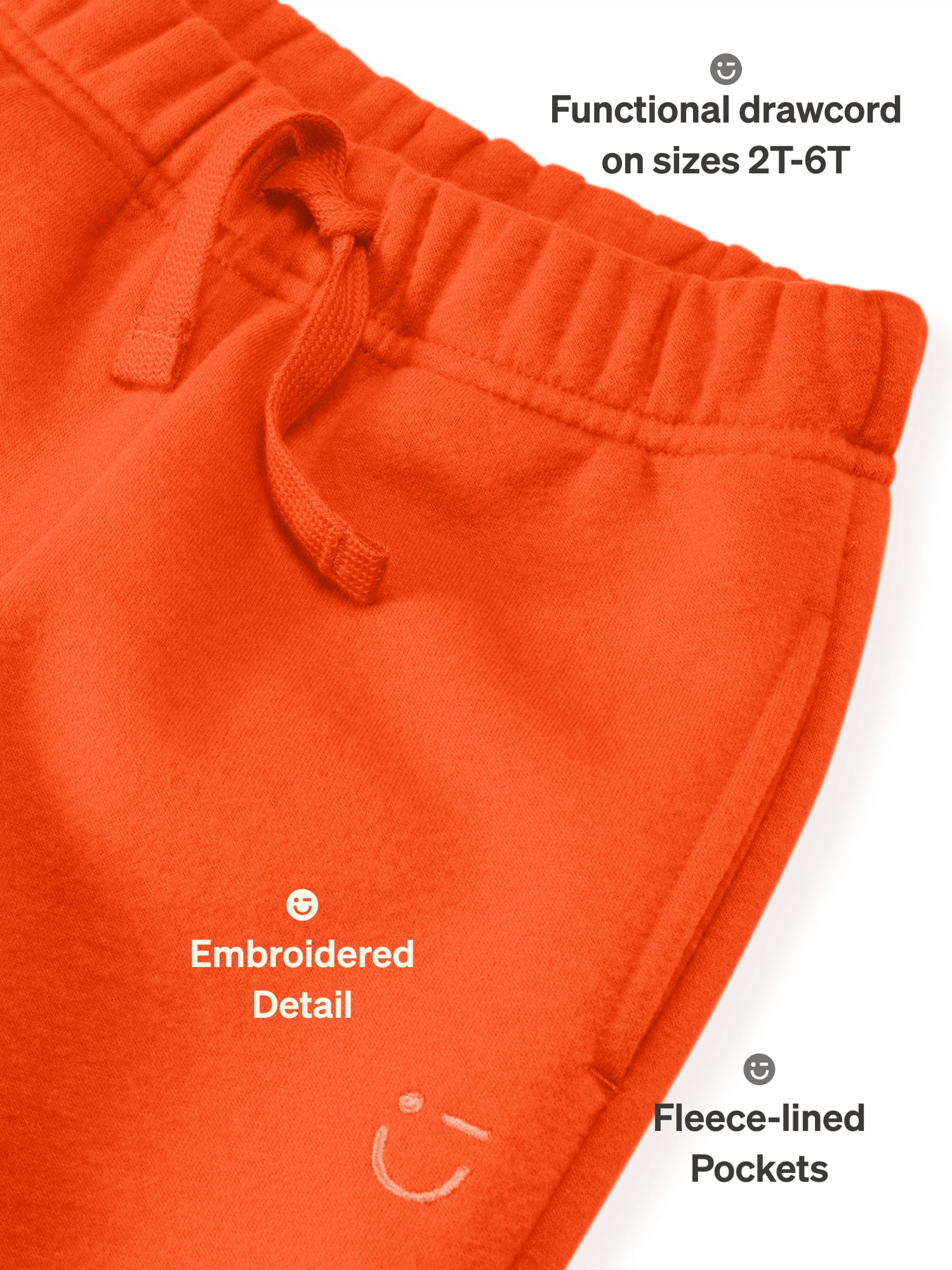Color Mix by Garanimals Baby & Toddler Fleece Sweatpants, Sizes 0–6T