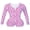 pink, variant on HYwys Long Sleeve Pajamas Onesies for Women V Neck Bodysuit Jumpsuit Rompers