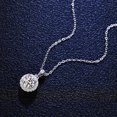 thumbnail image 4 of Colgante de plata pura de 1 quilate, collar de moissanita, anillo de diamantes de moda para mujer, bolso redondo, colgante de plata nuevo, cadena de clavícula, 4 of 4