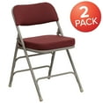 thumbnail image 3 of Flash Furniture Hercules Adult Triple Braced & Double Hinged Folding Chairs, Set of 2, Burgundy, 3 of 15