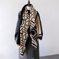 thumbnail image 2 of Bufanda de invierno para mujer, nueva bufanda de cachemira, chal de pashmina, diseño lujoso, bufanda de doble cara, bufanda estampada, bufandas gruesas y cálidas, manta, 2 of 5
