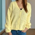 thumbnail image 5 of Ltctricy Women's Fall Sweater Cardigan Lightweight Knitted Button down Casual Outerwear Trendy Baggy Long Sleeve Sweater, 5 of 6