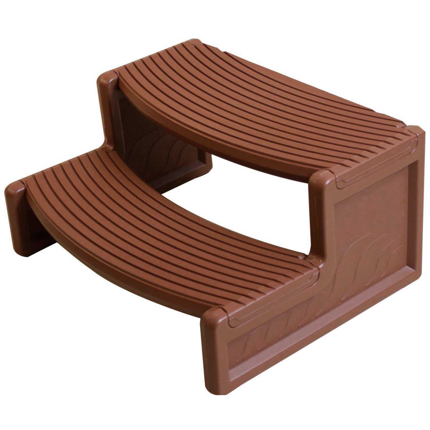 Confer Plastics HS2 Resin Multi Purpose Spa Hot Tub Handi-Step Steps, Mahogany by Confer