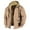 1Khaki, variant on Mens Winter Jacket Winter Cott on Jacket Couple Same Hooded Graphe Ne Trend Hundred Bread Clothes Size:L