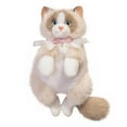thumbnail image 2 of Realistic Ragdoll Cat Stuffed Animal Backpack Cat Backpack Plush Toy Cute Handcrafted Cat-Shaped Bag Stuffed Animals Backpack for Women Casual Backpack for & Cat Lovers, 2 of 8