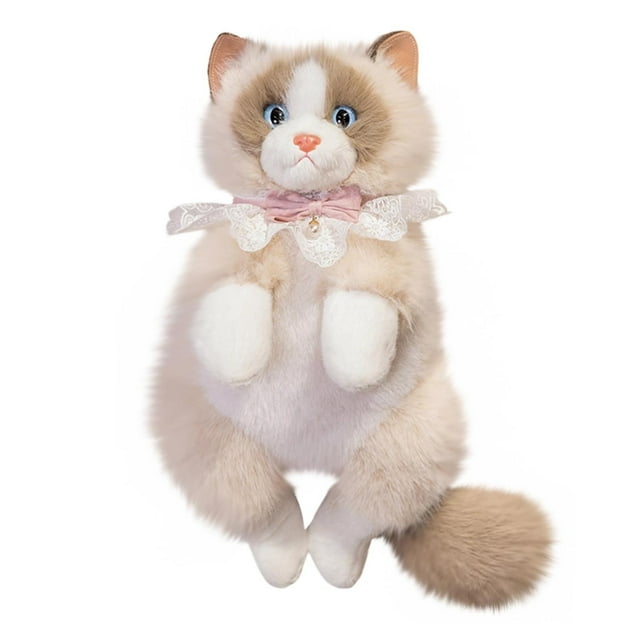 Kitty Backpack for Girls – Soft Stuffed Ragdoll Design with Adjustable Shoulder Straps and Storage Compartment
