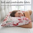 thumbnail image 5 of Pink Valentine's Day Pillow Covers, Linen Long Throw Pillow Case, Spring Floral Romance Roses Gnomes Holiday Pillow Protector Decorative Cushion Cover for Living Room/Bedroom 12" x 20", 5 of 8