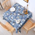 thumbnail image 2 of Dog with Woof and Bark Square Tablecloth,Waterproof Square Table Cover,Wipeable Spillproof Washable Table Cover for Home Kitchen Party Decor 60"x60"(152x152cm), 2 of 6