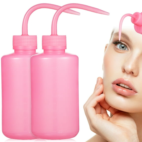 Hemoton 2pcs Lash Cleaning Bottles Washing Bottles Water Squirt Bottles Plastic Watering Tools 250ml