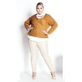 thumbnail image 2 of Avenue Women's Plus Size Primrose V-neckline Long Sleeves Relaxed Fit Sweater, 2 of 5