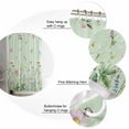 thumbnail image 5 of Shower Curtain, Farm Flower Wildflower Herb Waterproof Shower Curtain Set with Hooks for Bathroom Showers,Stalls and Bathtubs,72x84In Watercolor Floral on Green, 5 of 9