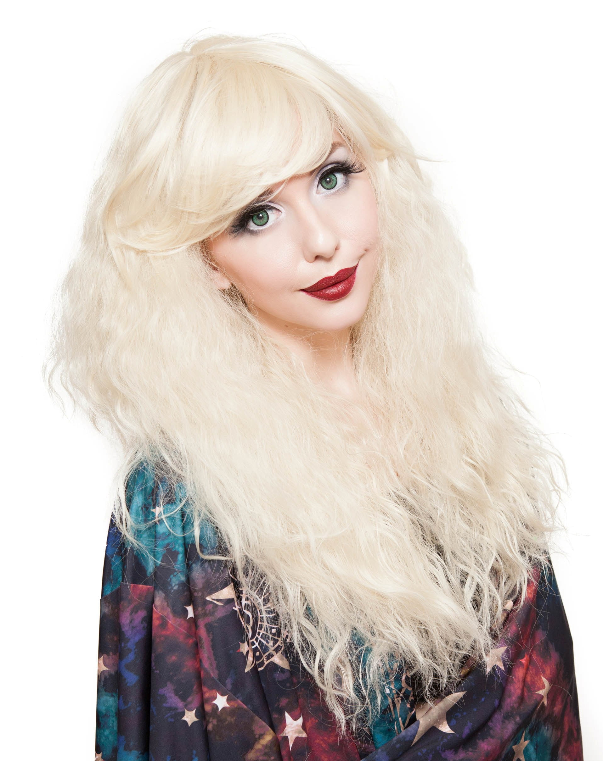 blonde cosplay wig