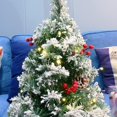 thumbnail image 3 of Árbol de Navidad de mesa preiluminado, mini árbol de Navidad con ramas cubiertas de nieve para decoración navideña de interior., 3 of 3