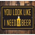 thumbnail image 1 of (Metal de aluminio) Parece que necesito una cerveza Necesito cerveza Amante de la cerveza Amante de la cerveza Decoración de cerveza para papás Decoración para bar Letrero de granero Decoración de, 1 of 4