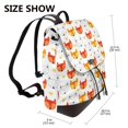 thumbnail image 2 of Disketp Cute Fox with Heart Mochila de Cuero para Mujer, Bolso de Espalda Antirrobo con Estilo para Viaje, Trabajo y Uso Diario, 2 of 4