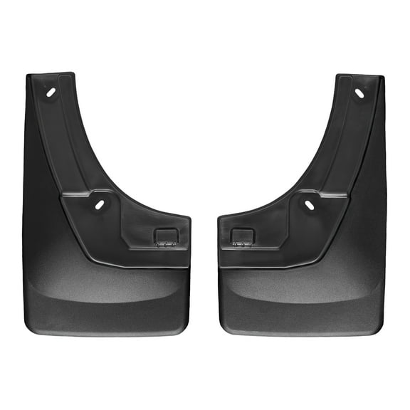 WeatherTech Custom No Drill Splash Guard MudFlaps compatible with 2007-2013 Chevrolet Avalanche, Rear Pair - Black