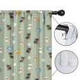 thumbnail image 4 of Chihuahua and Dog Paw Print Green Insulated Teens Curtains Set Of 2, Bedroom Essentials, Toddler Room Decor 42"x63", 4 of 5