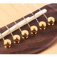 thumbnail image 2 of 6 piezas de accesorios profesionales para puente de guitarra, repuestos de latón para puente de guitarra acústica folk., 2 of 7