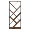 thumbnail image 5 of Manor Park Neil Modern Angled Bookshelf, Dark Walnut, 5 of 7