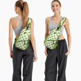 thumbnail image 2 of Lightweight Banana Print Sling Backpack, Durable Crossbody Bag with Cute Tropical Yellow Fruit Pattern and Funny Cartoon Design for Travel and Outdoor Use, 2 of 6