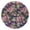 White-113, variant on Outdoor Waterproof Tablecloth with Umbrella Hole and Zipper,Pioneer Navy Floral Print Round Reusable Durable Decor Table Cover for Party Picnic Patio 60×60 Inch