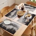thumbnail image 5 of Mountains Forest Placemats Set&nbsp;of&nbsp;2 Nature Landscape Fog Cloud Heat Insulation Washable Place Mats, Rustic Non-Slip Table Mats for Dining Table Party Kitchen Decor,13x19 Inch, 5 of 9