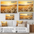 thumbnail image 4 of Designart "Meadow Awash In Golden Radiance II" Flower Floater Framed Canvas Prints, 4 of 5